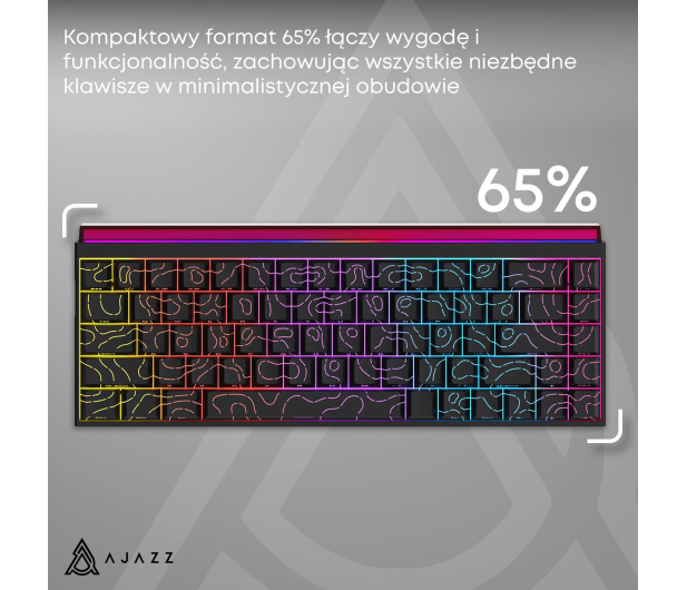 Ajazz NK68 Red Switch czarna - 1536377 - zdjęcie 14
